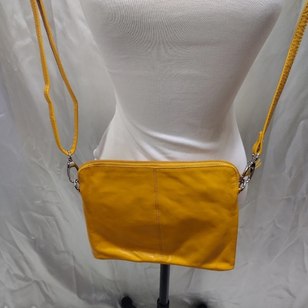 LATICO USA Leather Crossbody Bag Yellow